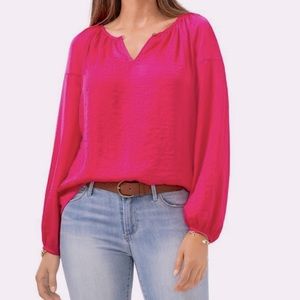 Hot pink blouse